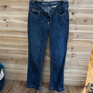 CTUII Women's Dark Blue Boot Cut Jeans